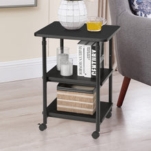 Load image into Gallery viewer, 3-Tier Height Adjustable Printer Stand Beside Table Underdesk Wheels Home Office