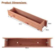 Load image into Gallery viewer, Outdoor Raised Garden Bed Fir Wood Elevated Flower Herbs Planter Growing Box