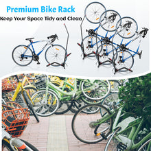 Load image into Gallery viewer, Bike Rack Floor Stand for Vertical and Horizontal Carbon Steel Space Saving Bike Rack Stand