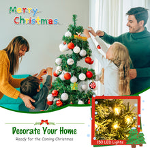 Load image into Gallery viewer, 4FT Pre-Lit Christmas Tree Spiral Artificial Potted Tree X-mas Traditional Decor