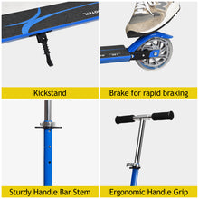 Load image into Gallery viewer, Kids Aluminum Folding Stunt Scooter Adjustable T-Bar Push Kick Light Up 2 Wheels