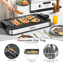 Load image into Gallery viewer, 2 IN 1 Smokeless Grill Electric BBQ Griddle Non-stick Reversible Plate 2000W