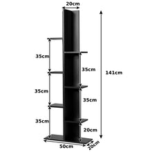 Load image into Gallery viewer, 7 Tier Bookshelf Storage Display Rack Floor Standing Bookcase Shelving Organizer