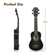 Load image into Gallery viewer, 21 Inches Ukulele Beginner Wooden Small Starter Hawaiian Guitar Instrument