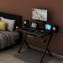 Load image into Gallery viewer, Gaming Computer Desk PC Racing Table Headphones Holder Workstation Study Home UK
