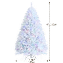 Load image into Gallery viewer, 6FT White Artificial Christmas Tree Realistic Full Xmas Pine Tree W/ Metal Stand