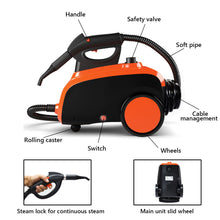 Load image into Gallery viewer, 1500W Hand Held Steam Cleaner