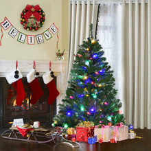 Load image into Gallery viewer, 4FT Artificial Christmas Tree Luxury Pre-lit Green Xmas Trees11 Modes LED Lights