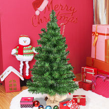 Load image into Gallery viewer, 3FT Mini Artificial Tabletop Christmas Tree w/ Burlap Base Green Xmas Decor Home