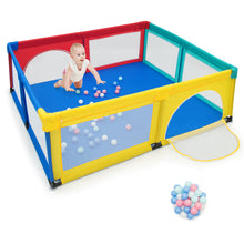 Load image into Gallery viewer, Large Baby Playpen Kids Activity Center w/ 50 PCS Ocean Balls Infant Safety Gate