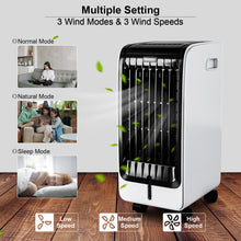 Load image into Gallery viewer, Portable Evaporative Air Cooler Fan & Humidifier 3 Modes & Speeds Home Office