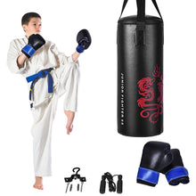 Load image into Gallery viewer, Kid's Boxing Suit Kids' Exercise Boxing Set Portable Boxing Suit w/ Rucksack for Exercise