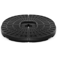 Load image into Gallery viewer, 4PCS Fan Shaped Water or Sand Filled Umbrella Base Weight Stand Heavy Duty 66KG