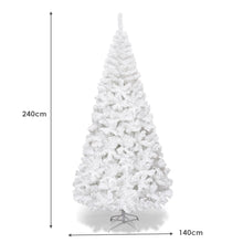Load image into Gallery viewer, 2.4m Christmas Xmas Tree Hausen Traditional White Indoor Artificial Trees Decoration