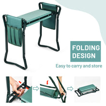 Load image into Gallery viewer, Folding Garden Kneeler and Seat Portable Kneeling Padded Stool W/ 2 Tool Pouches