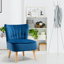 Load image into Gallery viewer, Home Velvet Accent Chair Occasional Soft Oyster Fluted Retro Bedroom Living Room