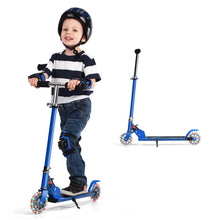 Load image into Gallery viewer, Kids Aluminum Folding Stunt Scooter Adjustable T-Bar Push Kick Light Up 2 Wheels