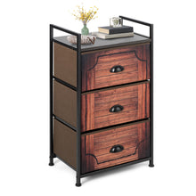 Load image into Gallery viewer, Storage Cabinet Organizer Unit 3 Drawer Fabric Dresser Tower Bedroom Nightstand