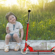 Load image into Gallery viewer, Kids Aluminum Folding Stunt Scooter Adjustable T-Bar Push Kick Light Up 2 Wheels