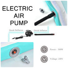 Load image into Gallery viewer, 3 x 1M Inflatable Air Track Tumbling Gymnastic Mat Floor Home Training W/ Pump