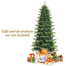 Load image into Gallery viewer, 6Ft Christmas Tree Unlit Christmas Tress Artificial Christmas Tree w/ PE & PVC Branch Tips & Metal Cross Stand