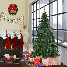 Load image into Gallery viewer, 1.8m Artificial Christmas Tree Snow Covered Green Xmas Tree Pine Core Snow Effect