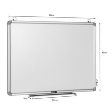 Load image into Gallery viewer, Double Sided Magnetic Whiteboard Aluminum Hanging Board W/ Magnets Pens & Eraser