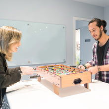 Load image into Gallery viewer, 27'' Football Table Top Football Soccer Kids Family Game Toy Set Wooden Frame