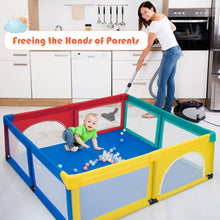 Load image into Gallery viewer, Large Baby Playpen Kids Activity Center w/ 50 PCS Ocean Balls Infant Safety Gate