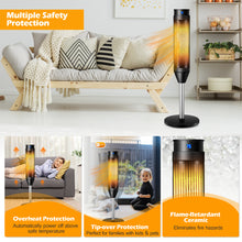 Load image into Gallery viewer, 2000W Ceramic Tower Heater Portable PTC Oscillating Heater Adjustable Thermostat