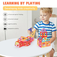 Load image into Gallery viewer, 77pcs Magnetic Building Blocks Set 3D Magnet Building Tiles Intellectual Educational Colorful Toys Construction for 3+ Year Old Kids