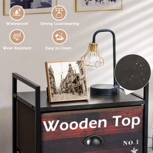 Load image into Gallery viewer, 4 Drawer Fabric Dresser Tower Vertical Storage Chest Organizer Unit Steel Frame