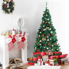 Load image into Gallery viewer, 5FT Artificial Christmas Tree Green Xmas Decorations with Foldable Metal Stand