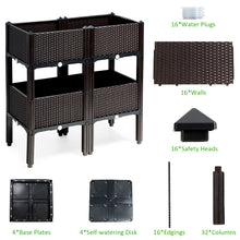 Load image into Gallery viewer, Set of 4 Raised Garden Bed Kits Elevated Flower Vegetable Herb Grow Planter Box