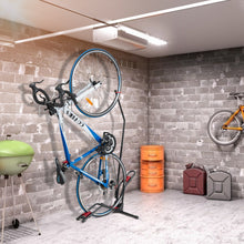 Load image into Gallery viewer, Bike Rack Floor Stand for Vertical and Horizontal Carbon Steel Space Saving Bike Rack Stand