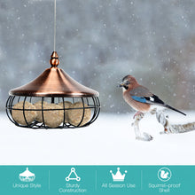 Load image into Gallery viewer, Hanging Wild Bird Feeders Suet Fat Ball Feeder Outdoor Garden Seed Feeding