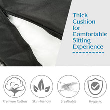 Load image into Gallery viewer, Chair Rattan Ergonomic Chair w/ 360-degree Swivel and Soft Cushion Solid Structure & Stable Base