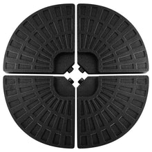 Load image into Gallery viewer, 4PCS Fan Shaped Water or Sand Filled Umbrella Base Weight Stand Heavy Duty 66KG