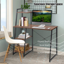 Load image into Gallery viewer, X-Shape Computer Desk Adjustable Ergonomic Workstation Home Office Writing Table
