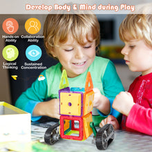 Load image into Gallery viewer, 51 PCS Magnetic Building Blocks Vehicle Series 3D Magnet Building Tiles Intellectual Educational Colorful Toys Construction for 3+ Year Old Kids
