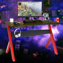 Load image into Gallery viewer, Gaming Computer Desk Carbon Effect Writing Racing Table Study Workstation Home