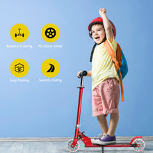 Load image into Gallery viewer, Kids Aluminum Folding Stunt Scooter Adjustable T-Bar Push Kick Light Up 2 Wheels
