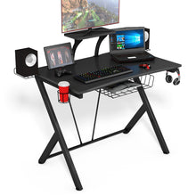 Load image into Gallery viewer, Gaming Computer Desk PC Racing Table Headphones Holder Workstation Study Home UK