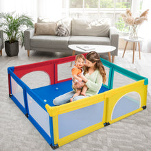 Load image into Gallery viewer, Large Baby Playpen Kids Activity Center w/ 50 PCS Ocean Balls Infant Safety Gate