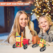 Load image into Gallery viewer, 51 PCS Magnetic Building Blocks Vehicle Series 3D Magnet Building Tiles Intellectual Educational Colorful Toys Construction for 3+ Year Old Kids