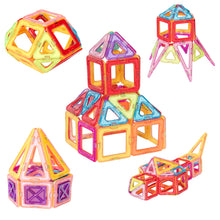 Load image into Gallery viewer, 77pcs Magnetic Building Blocks Set 3D Magnet Building Tiles Intellectual Educational Colorful Toys Construction for 3+ Year Old Kids