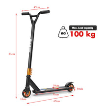 Load image into Gallery viewer, Pro Push Stunt Kick Scooter Kids Adults Fixed Bar 360 Degree Wheel Trick Street