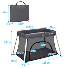 Load image into Gallery viewer, 2 in 1 Baby Cribs Foldable Travel Cot Portable Playpen Toddler Activity Nursery