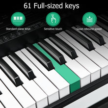 Load image into Gallery viewer, 61-Key Electric Piano Keyboard Portable Musical Instrument W/ Foldable Stool