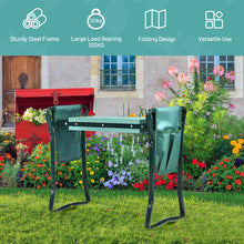 Load image into Gallery viewer, Folding Garden Kneeler and Seat Portable Kneeling Padded Stool W/ 2 Tool Pouches